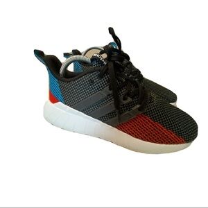 Adidas Questar Flow K Running Shoe G26770 Blk Blue Red W Sz 7.5 / M Sz 6…